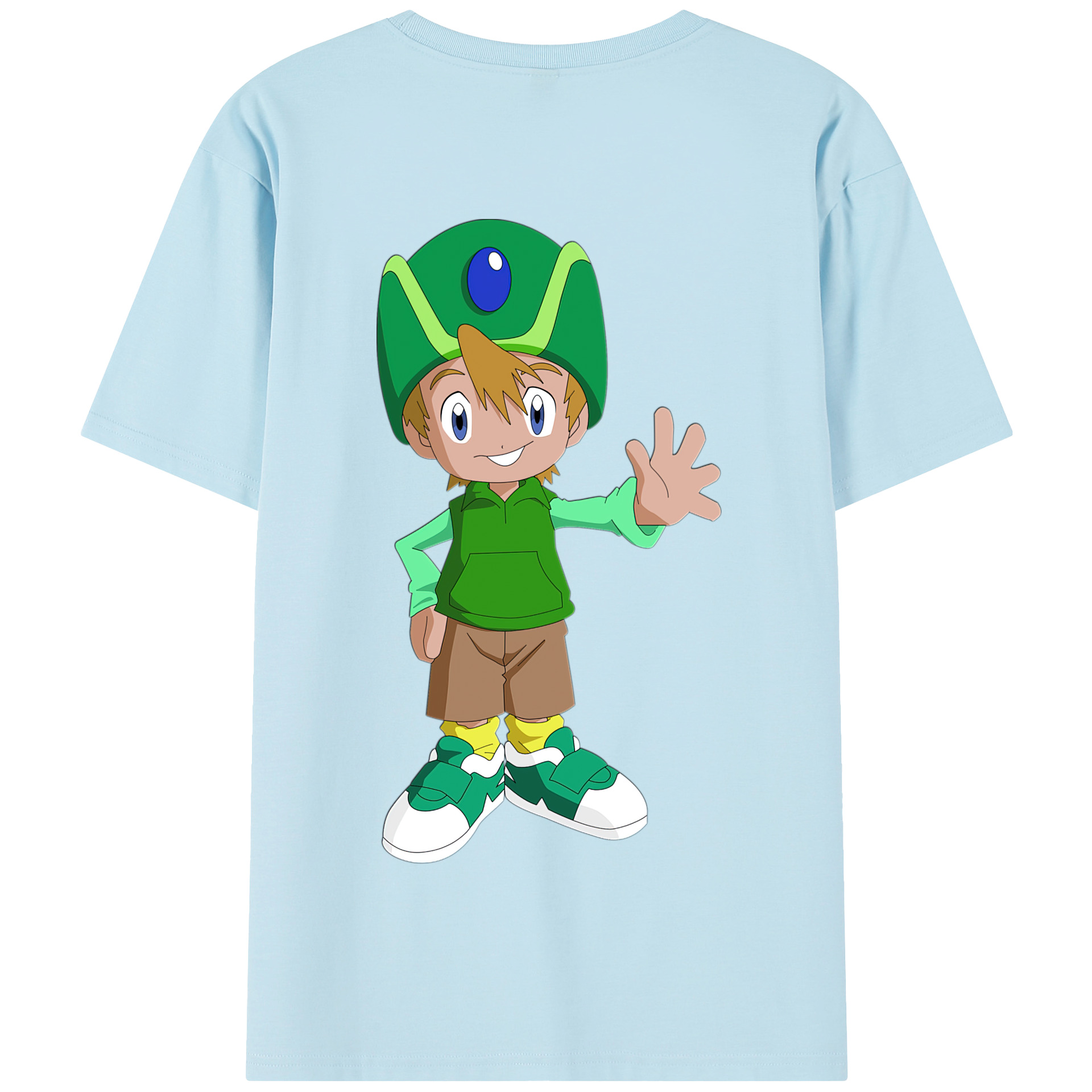 （画像用） Digimon デジタルモンスター/デジモン 綿100％半袖Tシャツ（背面プリント）